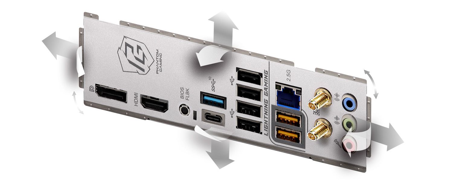 Flexible Integrated I/O Shield